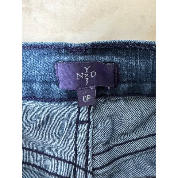NYDJ Womens‎ Bootcut Jeans Dark Wash Size 0P Y2K - Picture 2 of 8